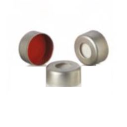Borosil 100 Pcs 11mm Silver Silicone Cap for 2ml Crimp Neck Vial, CS000011ASC022 (Pack of 10)-11
