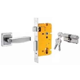 Dorset ML Series Badroli 70mm Stainless Steel Patina Finish Door Handle Lock Set with Both Side Key Cylinder, ML BA OR (Pack of 2)-image-34