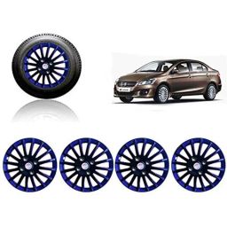 Auto Pearl 4 Pcs 15 inch ABS Black &a; Blue Press Fitting Wheel Cover Set for Maruti Suzuki Ciaz-picture-47