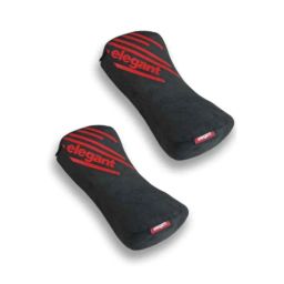 Elegant Cross 30x20x10cm Black Neck Support Pillow (Pack of 2)-48