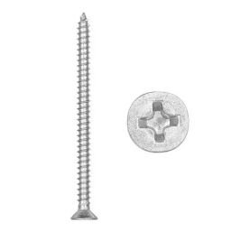 B K Jagan &a; Co 10x100mm Flat CSK Philips Head Self Tapping Screws (Pack of 10)-picture-33