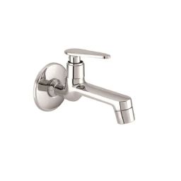 Anatomix Pan Brass Chrome Finish Long Body Bib Tap with Wall Flange-image-45