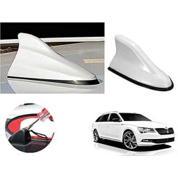 Auto Pearl ABS White Universal Replacement Shark Fin Car Roof Antenna For Skoda Superb 2019-image-26