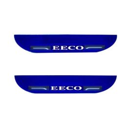 Car Accessories Hub 2 Pcs Acrylic Black Sill Scuff Plate Set with Blue LED for Maruti Suzuki Eeco All Model-image-12
