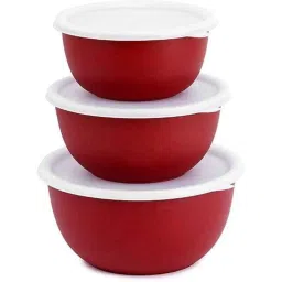 Classic Essentials CE-MSB-3 Stainless Steel Red Serving Bowl (Pack of 5)-image-32