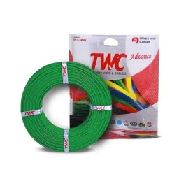 TWC Advance 0.75 Sqmm Green FR PVC Insulated Solid Stranded Flexible Copper Wire, Length: 90m, TWCAD01-image-68