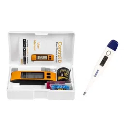 Control D Glucometer Kit, 25 Pcs Blood Glucose Test Strips &a; Digital Thermometer Combo-15