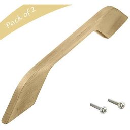 Aquieen 96mm Malleable Antique Brass Wardrobe Cabinet Pull Handle, KL-704-96 (Pack of 2)-picture-29