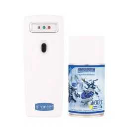 Airance Automatic Air Freshener Dispenser with 250ml Lavender Refill Bottle, Air-CMB-DISP-LED-A3-LD-20-11