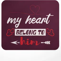 LASTWAVE my heart belong to Him, Graphic Printed Mouse Pad for Computer, PC, Laptop Mousepad-image-66