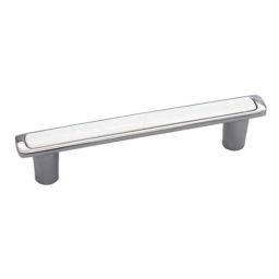 RAB 96mm Zinc White Chrome Finish Drawer Pull Handle, SP-036 (Pack of 2)-image-90