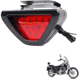 Kozdiko 12 LED Bike Triangle Shape Brake Light with Flash Mode for Bajaj Avenger 220 Cruise-picture-23