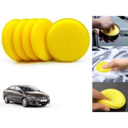 Auto Pearl Polyurethane Beige Washing &a; Waxing Polish Foam Sponge for Ciaz 2014-2017 (Pack of 5)-picture-37
