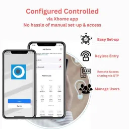 Golens X94 Luxury Black Stylish Smart Digital Door Lock with 3D Face Recognition, Fingerprint, RFID Card, Password Remote, Mechanical Key &a; Inbuilt Wi-Fi image 3