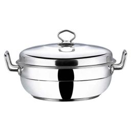 Vinod Deluxe 26cm Induction Friendly Multi Kadhai, SSMUKDDX (Pack of 3)-41