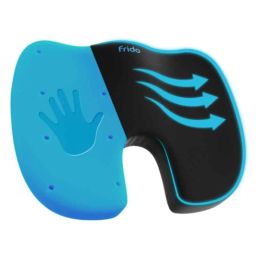 Frido Ultimate Memory Foam U-Shaped Coccyx Seat Cushion with Cooling Gel, FR-UCSC-R-B1-11