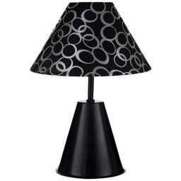 Tucasa Black Metal Table Lamp with Black Circle Shade, LG-764-image-65