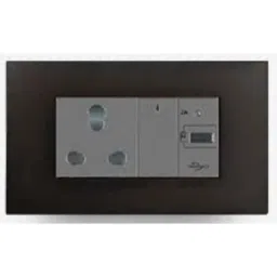 Wipro North West Artisa 6 Module Matt Black Plate, RP956 (Pack of 5)-picture-46
