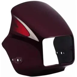 Ultra Headlight Visor for Motocorp Splendor Plus Red Uf104F, ULT-6VUHJW-picture-1