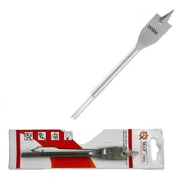 Malfah Enterprises 25mm Carbon Steel Silver Plain Flat Wood Bit-image-32