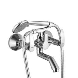 ZAP Brass Arrow 2 In 1 Wall Mixer with Crutch &a; Multi Flow Hand Shower with 1.5m Flexible Tube-image-11