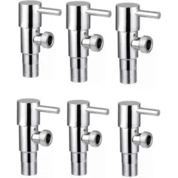 Gold Bell Turbo FGB65GH Stainless Steel Silver Wall Mounted Chrome Finish Angle Cock (Pack of 6)-image-64