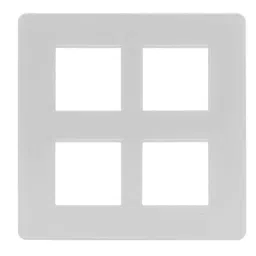 L&a;T enGem 8 Module Square Cover Plate with 8 Grid Frame, CB93208FW00 (Pack of 19)-picture-5