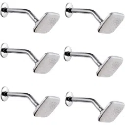 Prestige STAR 4 inch Brass Chrome Finish Rain Flow Shower Head with 9 inch Arm (Pack of 6)-picture-37