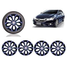 Auto Pearl 4 Pcs 15 inch Violet &a; Black ABS Press Type Hubcap Wheel Cover Set with Retention Ring for Honda City2017-image-26