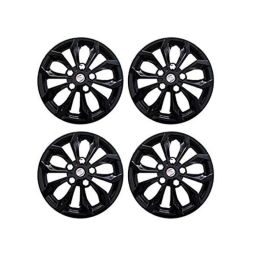 Auto Pearl 4 Pcs 15 inch ABS Black Press Type Fitting Car Wheel Cover Set for Maruti Suzuki Ciaz-image-43