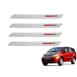 Kozdiko 4 Pcs White &a; Red Designer Car Bumper Protector Set for Tata Aria, KOZ-33650-picture-30