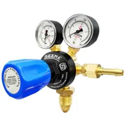 Seema 36.67lpm Forged Brass Single Stage New Model Argon Gas Pressure Regulator, S.S.DG.AR-4 (ISI Certified)-0