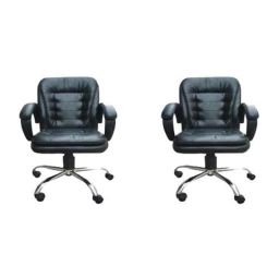 Sunview Micado Medium Back Black Executive Office Chair (Pack of 2)-35
