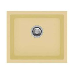 Uken Heavy Duty Quartz Kitchen Sink (18X16) With Accessories(18/16-Qr-Me-Cs--7) Yellow-image-13