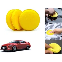 Auto Pearl Polyurethane Beige Washing &a; Waxing Polish Foam Sponge for Nissan GTr New (Pack of 3)-picture-23