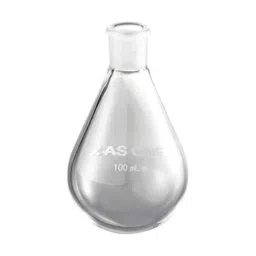 Lab Plus Eggplant Shape Flask 100ml Borosilicate Glass-1, LP-2019-14