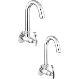 Prestige C-2 Passion Brass Chrome Finish Silver Sink Cock (Pack of 2)-image-16