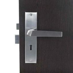 Handle Waala Sana 8 inch Stainless Steel Silver Ky Plate Mortise Door Lock Set-image-94