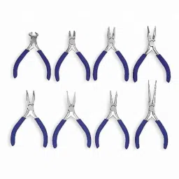 Westward 8Pcs Precision Steel Dipped Plier Set with Handle, 4PM16-picture-2