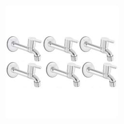Fastgear Marc Stainless Steel Silver Chrome Finish Long Body Tap, FG1094 (Pack of 6)-picture-20