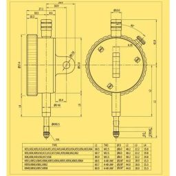 Baker K64 0.5 inch Plunger Type Dial Gauge image 2