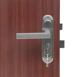 Handle Waala LB201 Stainless Steel Silver Satin Finish Round Plate Heavy Duty Mortise Door Lock Set-picture-42