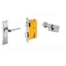 Dorset HL Series Divine 60mm Stainless Steel Door Handle Lock Set with Coin &a; Knob (Pack of 4)-picture-42