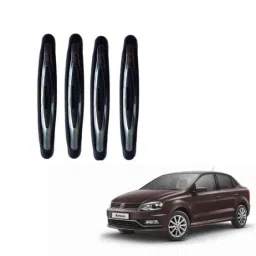 Spreadx Plastic Car Compact Black Colour Elegant Door Guard Protection Universal Type for V W Ameo Set Of 4 Pcs, SPR-JQ12WU-picture-31
