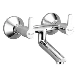 Oleanna OE-18WMNT Orange Brass Silver Chrome Finish Non Telephonic Wall Mixer-picture-33