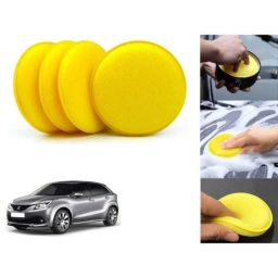 Auto Pearl Polyurethane Beige Washing &a; Waxing Polish Foam Sponge for Baleno New 2015-2019 (Pack of 4)-picture-15