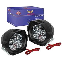 Miwings 6 Led Round Light Bar 36W 6500K Super Bright Spot Work Light Pods Single Row Off Road Driving Light Fog Light Waterproof Bike Suv Car Truck12V (Set Of 2)-47