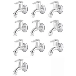 Spazio Stainless Steel Chrome Finish Vignette Collection Bib Cock with Foam Flow Wall Flange (Pack of 10)-picture-6