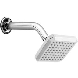 ProHome 4 inch Plastic Silver Chrome Finish Square Overhead Shower with 3 Spray Modes-picture-6