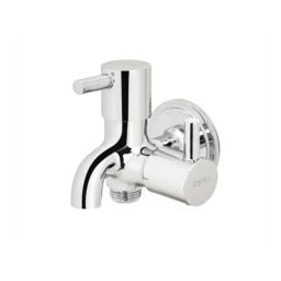 Cera Garnet Brass Chrome Finish Two Way Bib Cock with Side Handle, Wall Flange &a; Aerator, F2002161-picture-16